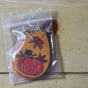 Pumpkin Leaf Earrings